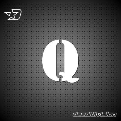 Vinyl Letter Q - STENCIL